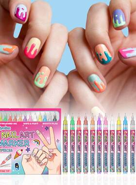 Nymixa Creative Nail Art Markers - Smooth Flowing Ink for Gr