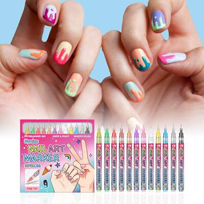 Nymixa Creative Nail Art Markers - Smooth Flowing Ink for Gr