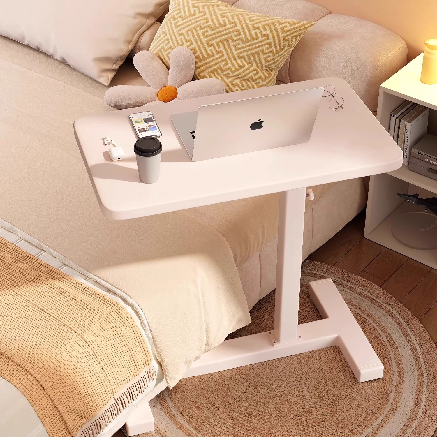 可折叠床边升降客厅沙发升降桌