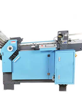 480型加长版【8梭+0刀】全自动折页机台式数控高速连续压痕折纸机