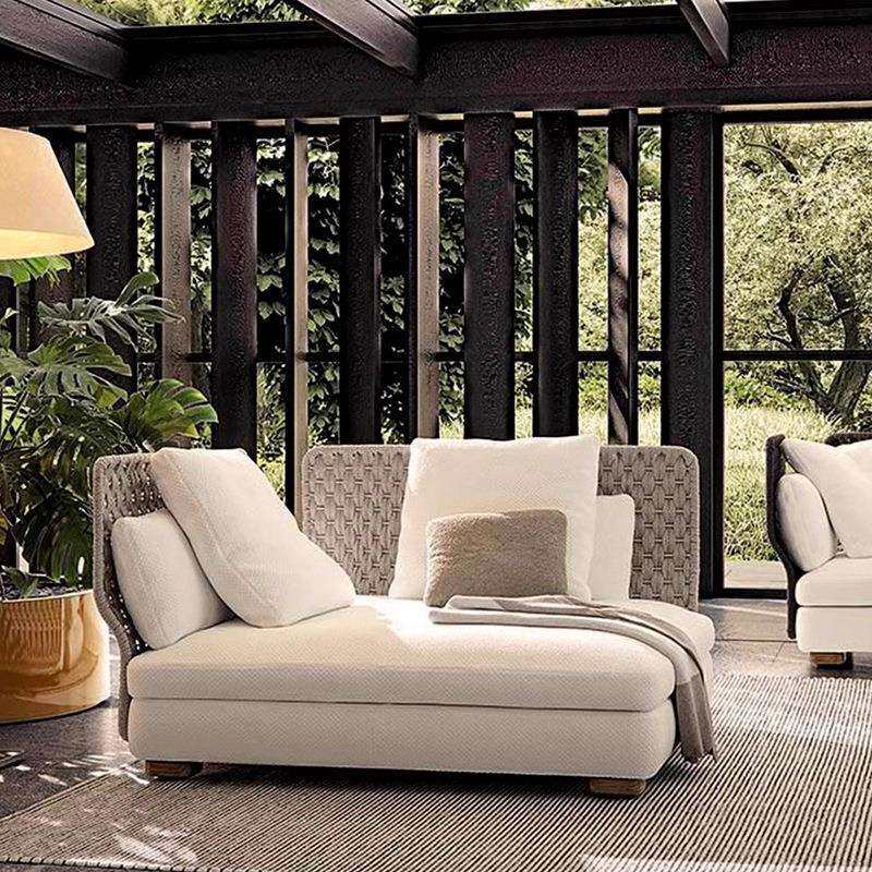 庭院户外家具藤编沙发室外休闲沙发椅贵妃椅防水防晒别墅转角沙发