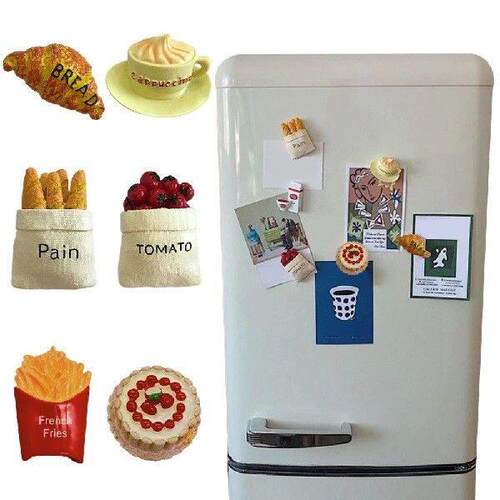 3D Food Bread Magnets Lightweight Creative Bread
