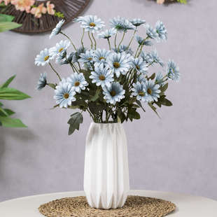 蝴蝶兰 餐桌上的装饰花 客厅假花桌面仿真迎春花真花带花瓶套装