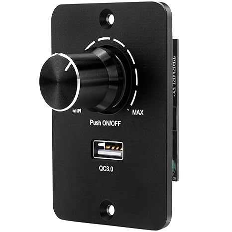 LED房车船舶控制低压12V24V通用调光开关单色快充USB专用灯带筒灯