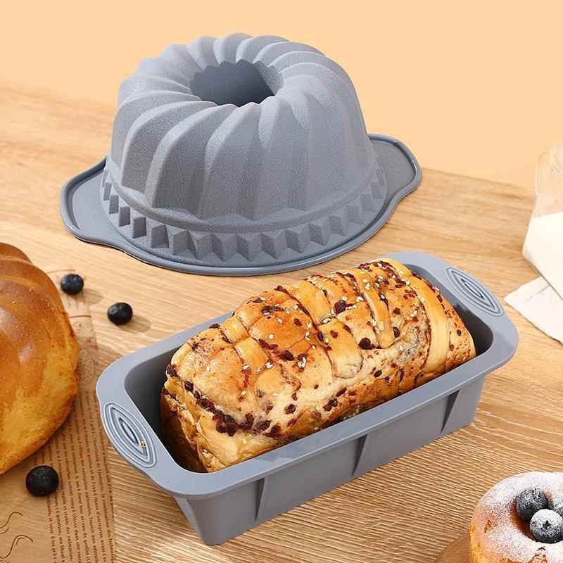 食品级硅胶蛋糕胚模具甜甜圈面包模烘焙工具不沾吐司烤盘厂家直销