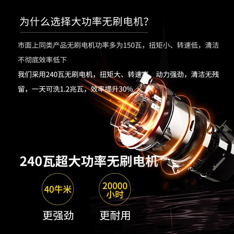 盛日阳光光伏板清洗机240瓦大功率电机清洗设备太阳能板清洗机