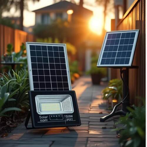2025太阳能户外灯足功率家用室内农村照明庭院灯投光灯太阳能