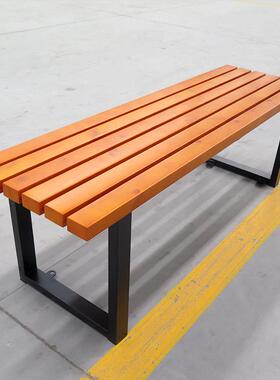 外长椅户实木家园林椅防腐木坐凳公休园椅厂小区公HK042共息排椅