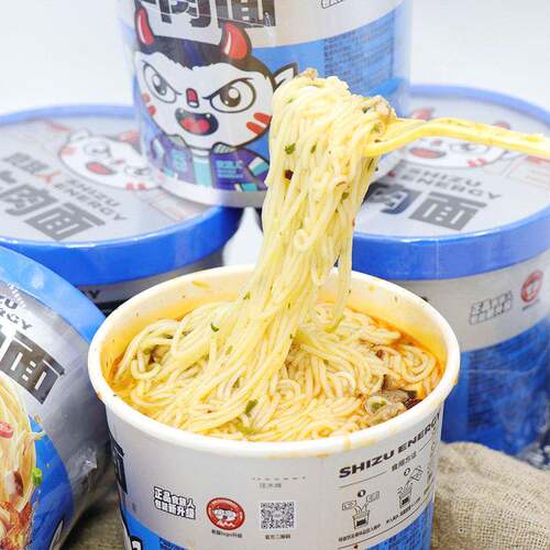 红烧牛肉面食族人牛肉面私房6桶装整箱速食红烧牛肉面即食泡面夜