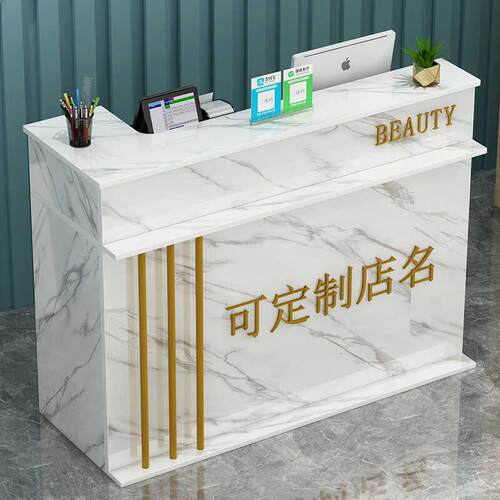 收银台柜台简约现代服装店便利店小型店铺吧台柜商用前台接待台