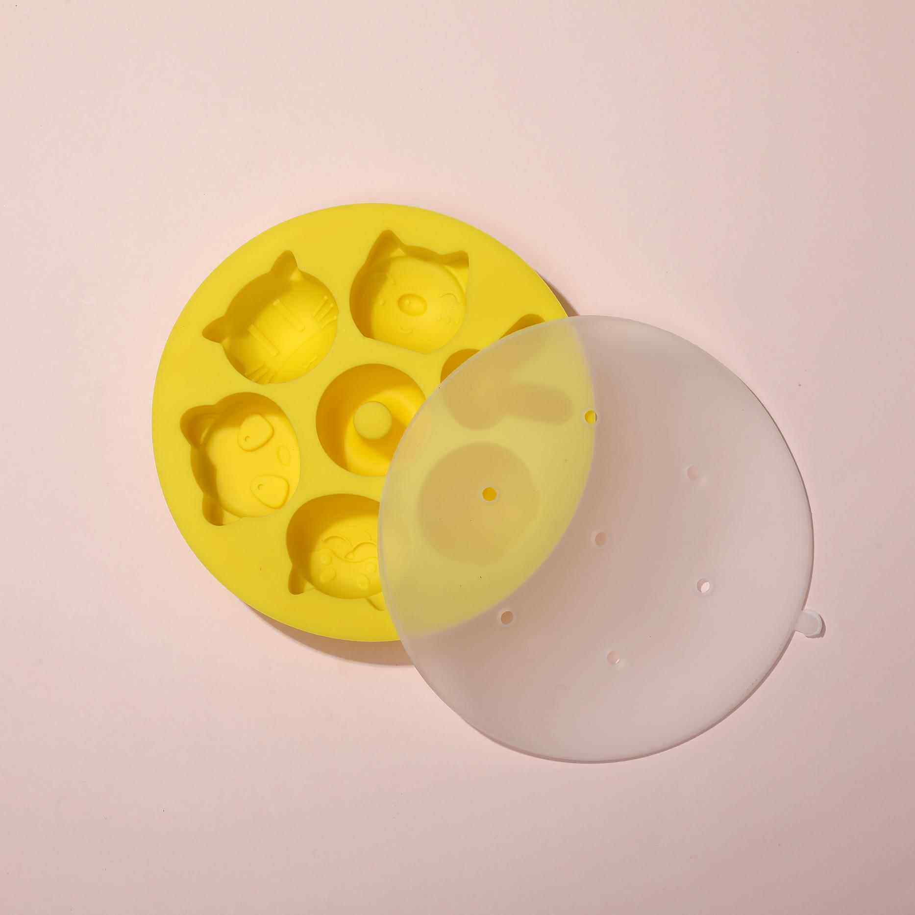 卡通家用婴幼儿面食婴儿蒸糕辅食模具耐高温专用发糕食品级自制