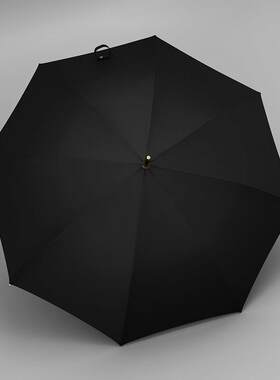 正品木柄覆古简单真正层长柄男士伞超大风优双雅商务防绅士自长动