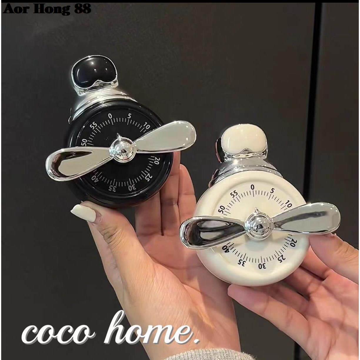 飞行员磁吸计时器厨房机械提醒器做饭定时器烹饪烘培倒计时闹钟
