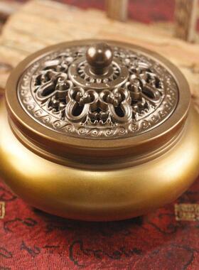 铜大三足铜香炉家用室内檀香炉香薰炉