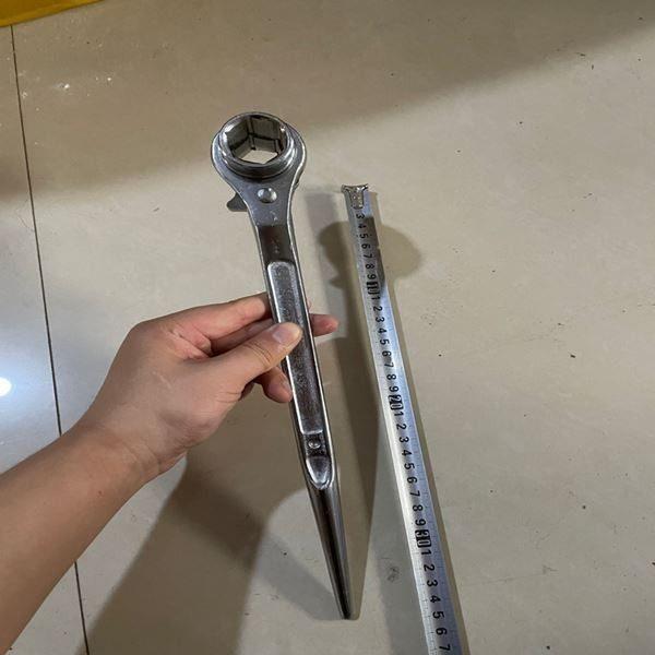 尖尾棘轮扳手自动快速双头套筒架子工木工工地内六角尖头18-19-22
