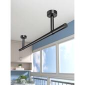 7YX批发晾衣杆阳台顶装 家用单杆挂衣凉衣杆墙 晾衣架不锈钢固定式