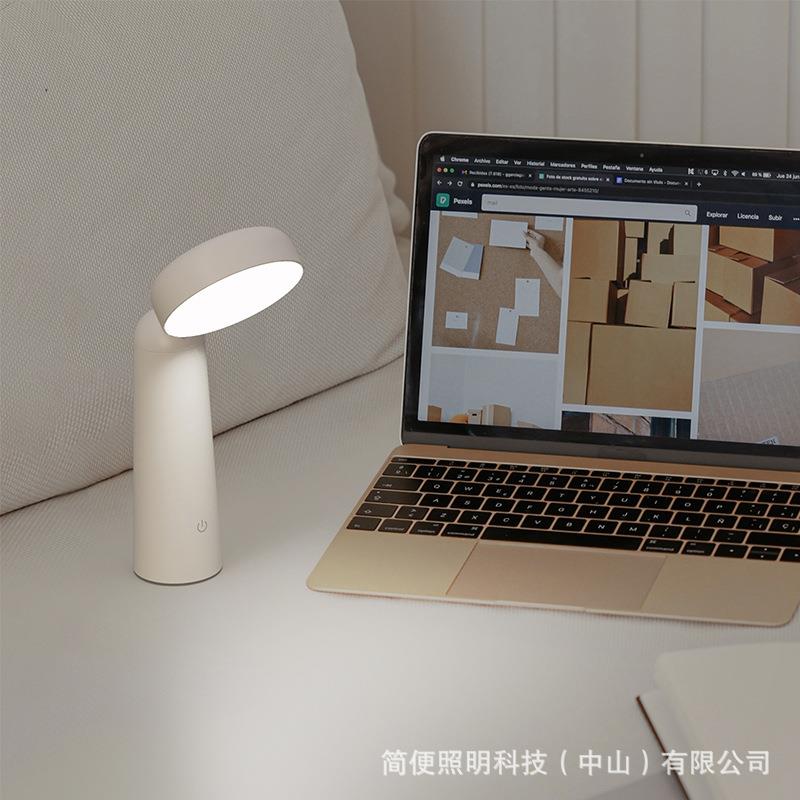 新款直销现代简约台灯家用办公室床头护眼灯led触摸调光无线充电