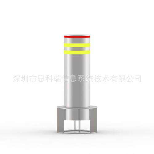 预埋活动不锈钢防撞柱警示柱停车位反光安全柱防撞路桩固定挡车柱