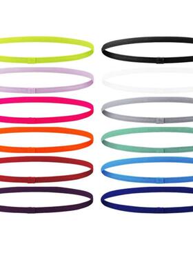 4PCS Unisex Sports Thin Headband Non-Slip Elastic Women Men