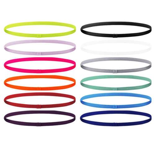 4PCS Unisex Sports Thin Headband Non-Slip Elastic Women Men