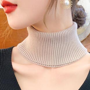 羽绒服领子防脏衣服上 万能衣领女卫衣领口替换弹力高 假领子男款