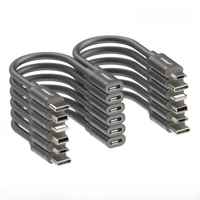 Android微母一对二一对二合一超短扩展适配器扩展充电线电源线