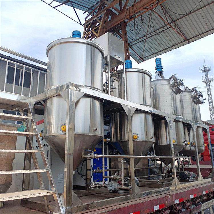 山茶油精加工设备 食用油提炼机 成套核桃榨油设备 核桃油精炼机
