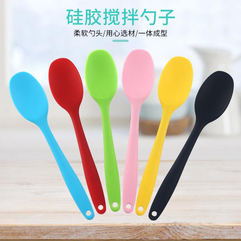 宝宝辅食硅胶铲不粘锅专用铲硅胶勺小号铲子搅拌铲炒勺厨房用具