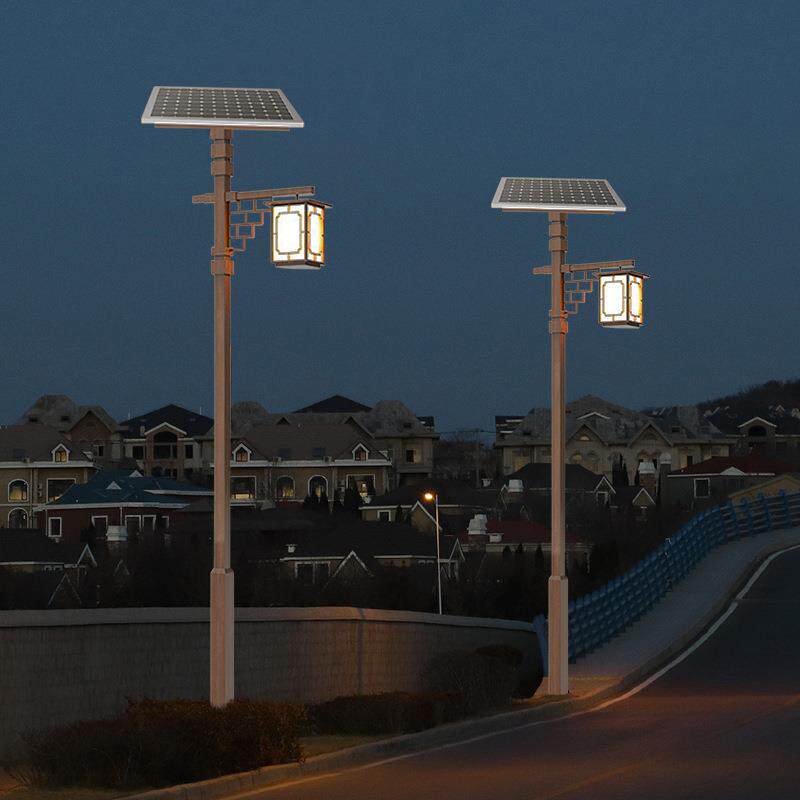 户外新中式景观灯太阳能高杆灯室外庭院路灯民宿景区小区装饰灯