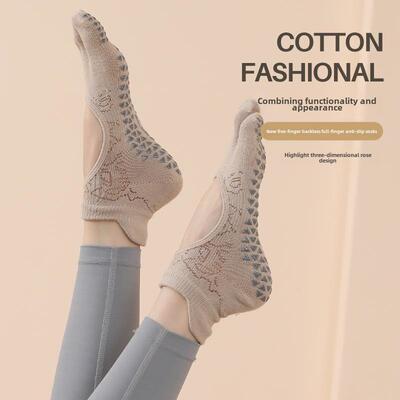 Full Toe Non-Slip Toe Socks for Pilates Barre Yoga Ballet
