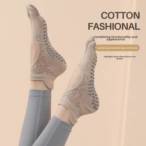Full Toe Non-Slip Toe Socks for Pilates Barre Yoga Ballet