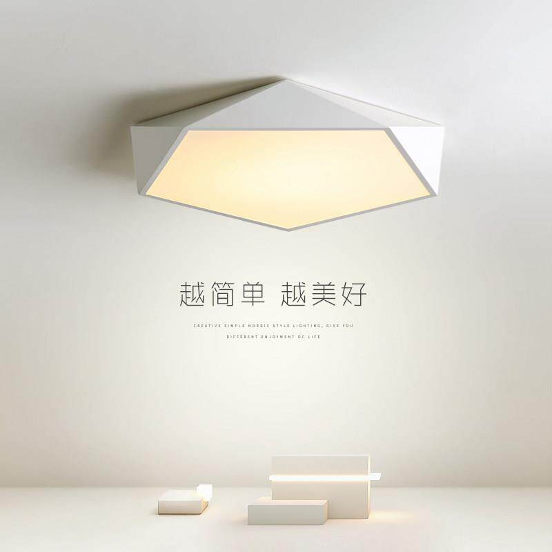 北欧几何吸顶灯led卧室灯饰创意室内个性房间灯具简约现代书房灯