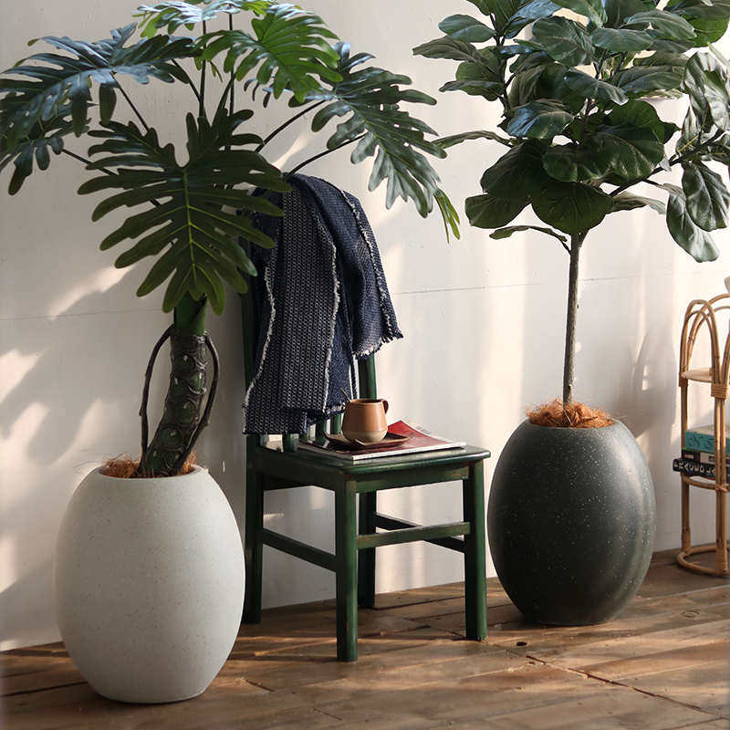 植创意花园商场客厅镁花盆花泥装饰绿厂家直销阳台器落地蛋壳庭院,鲜花速递/花卉仿真/绿植园艺,花盆,淘宝优惠券,粉丝福利购,淘宝优惠卷