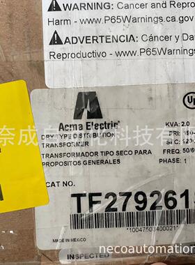 TF279261S原装ACME变压器190/208/220/240 X 380/416/440/4803KVA