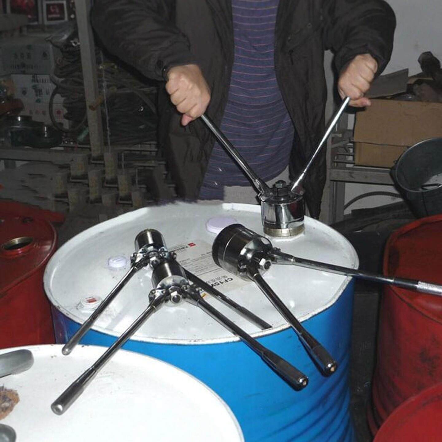 200L升油桶封口机 封盖器 铁桶封口盖 油桶封口钳 压盖器 夹盖器