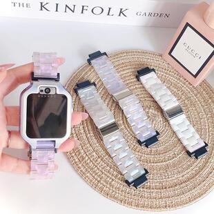 遇光渐变适用华为儿童手表5/5pro表带5新耀版3s/4X/4pro/3pro超能