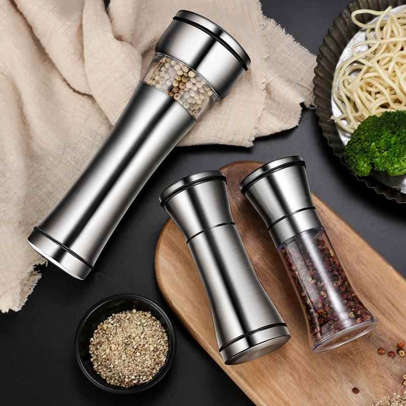 瓷30器4不锈钢胡椒器胡椒研器手动陶玻璃磨黑胡椒粉花椒盐磨咖啡