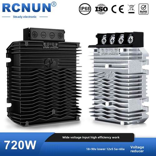 72V转12V 60V降12V转换器宽电压18-90V转12VDC-DC电动车降压模块