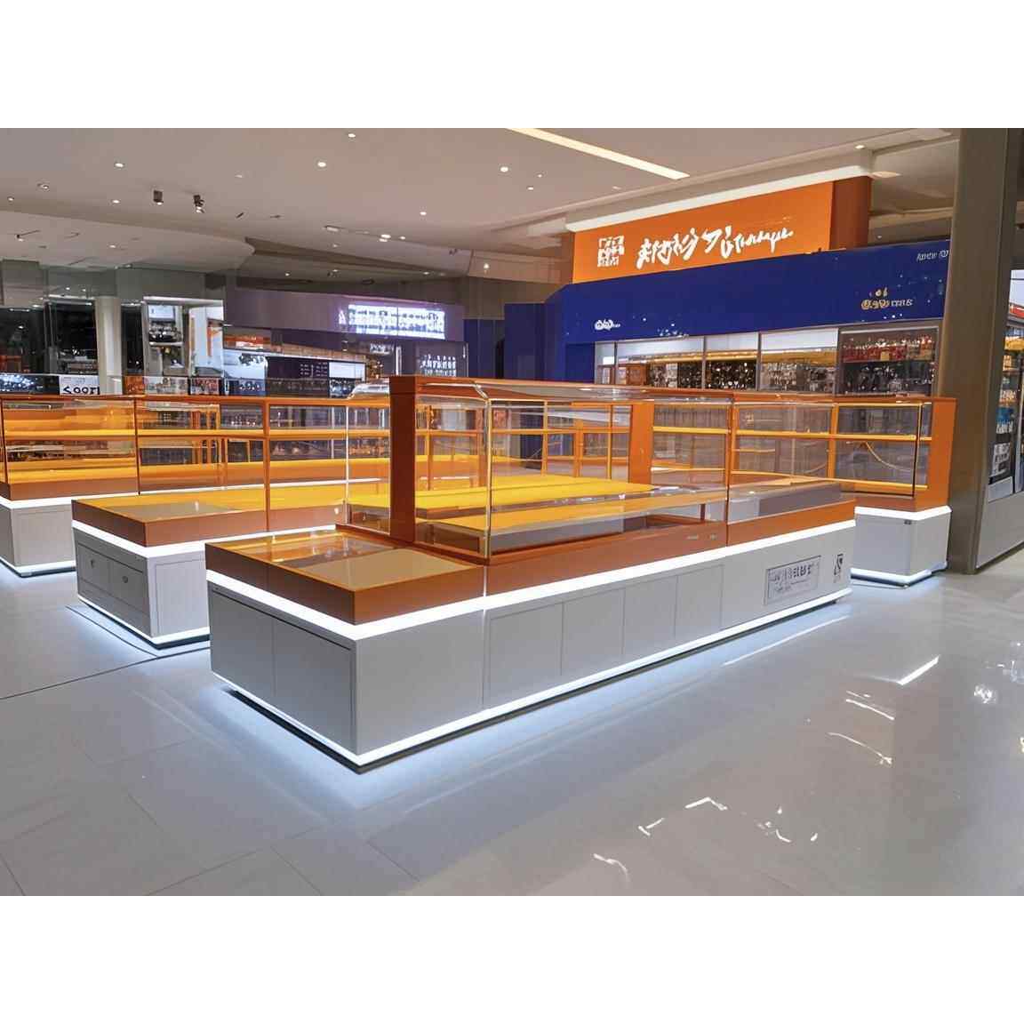 面 面包柜面 面包展示中岛柜弧形玻璃蛋糕店模型展示柜烘培边柜商