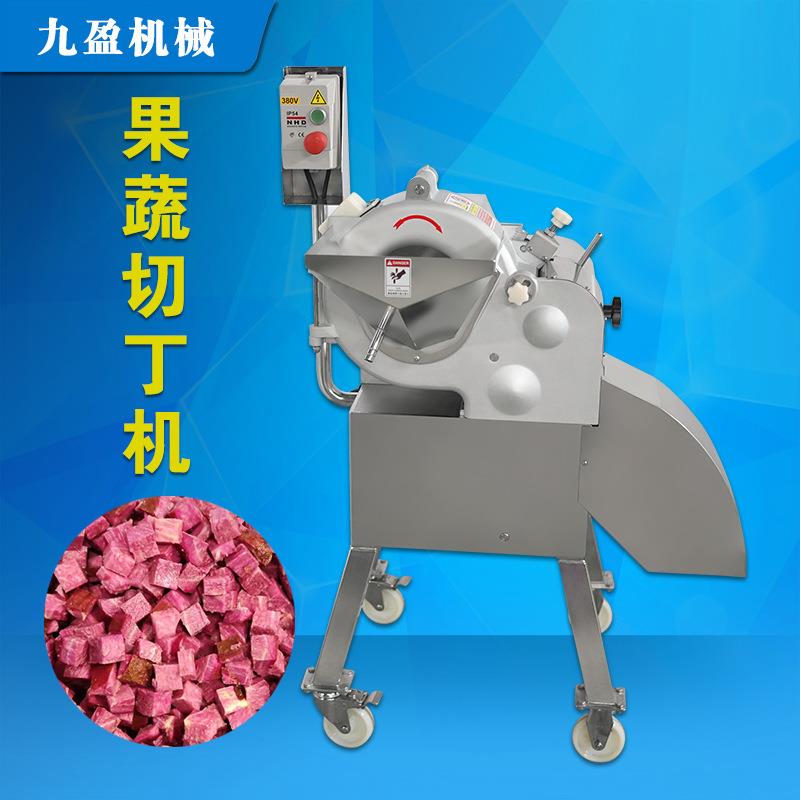 果蔬切丁机TJ-800九盈不锈钢香菇洋葱冻虾多功能切丁设备图片