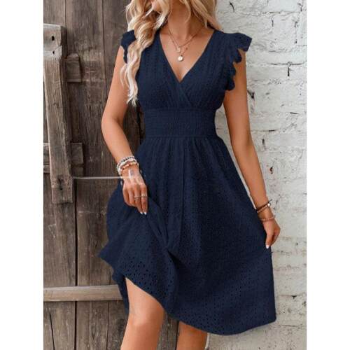 Lotus leaf sleeve dress荷叶袖连衣裙
