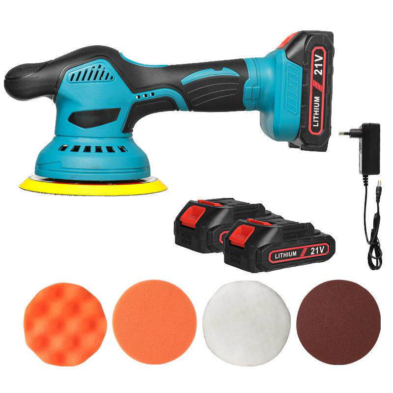 无刷汽车抛光机6档可调抛光机适用清洁金属涂蜡木材砂光铁锈4pc片