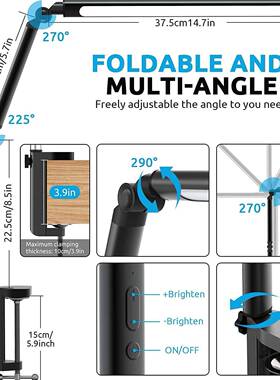 新款折叠台灯明灯功能可调节亮度小多灯夜L照E215D可调光