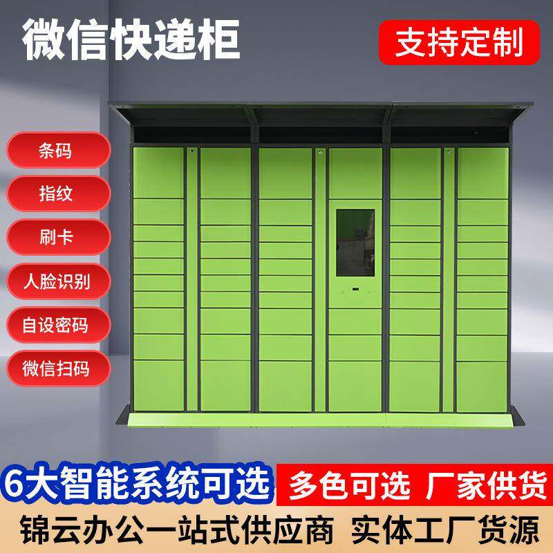 厂家微信快递柜商场超市储物柜智能微信扫码电子金属存包寄存柜