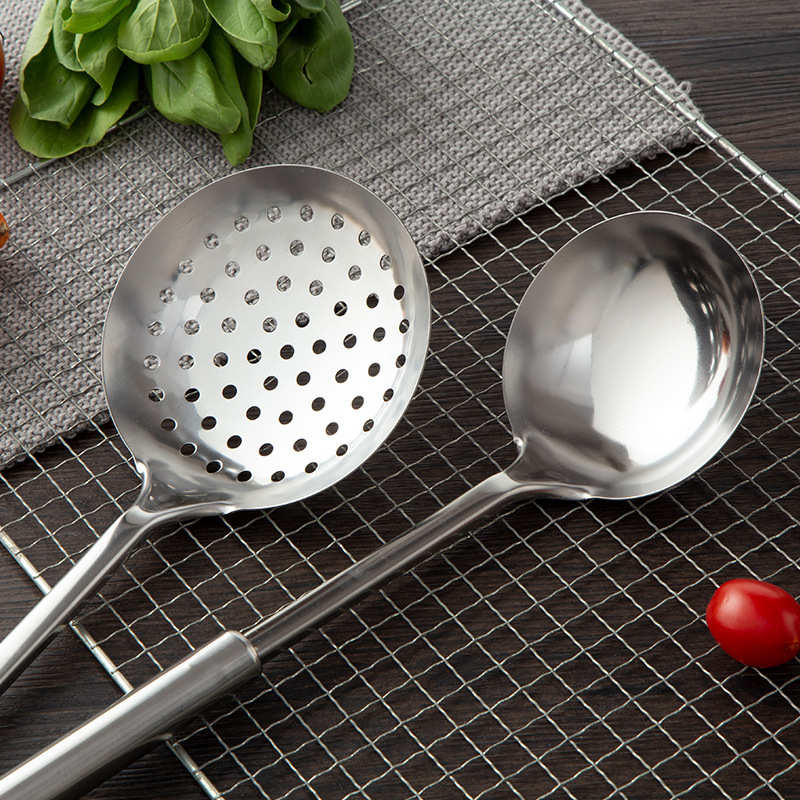 锅铲不锈钢子漏勺汤勺漏铲架子家用加厚炒菜铲子厨房防烫套装
