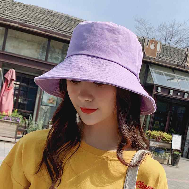 文艺纯色盆帽摺叠渔夫帽子韩版休闲百搭防晒遮阳帽0119k,服饰配件/皮带/帽子/围巾,帽子,淘宝优惠券,粉丝福利购,淘宝优惠卷