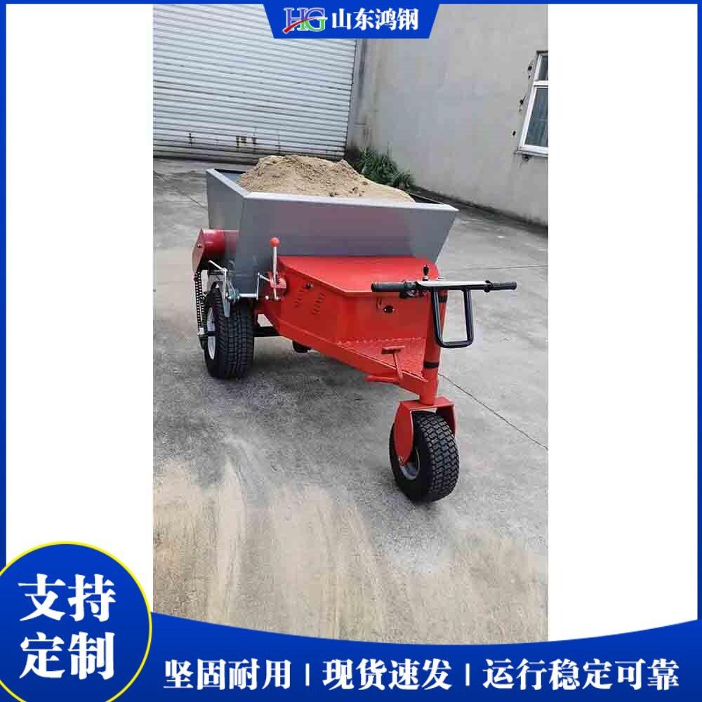 座驾式真草冲砂机  足球场天然草坪填砂机  园林草坪养护铺沙设备