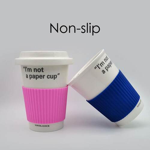 Silicone Cup Sleeve Heat Insulation Coffee Cup ver Ceramic C