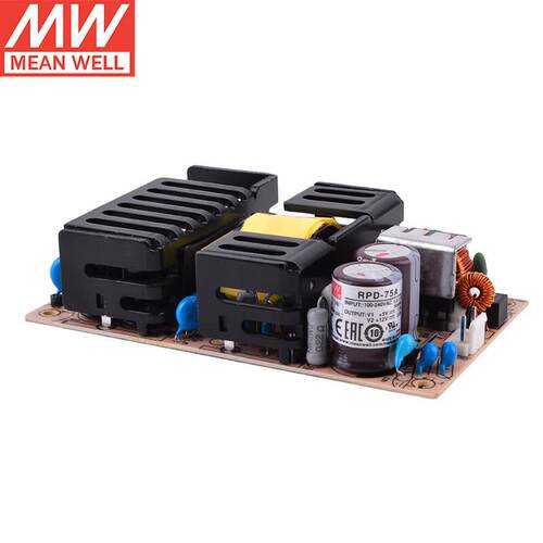 明纬（MEANWELL)RPD-75A双组输出PCB裸板型电源5V7A/12V3A输出（