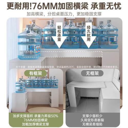 转角书桌学生用写桌卧室女生梳妆DNZ0289台书柜一体桌l字家拐角型